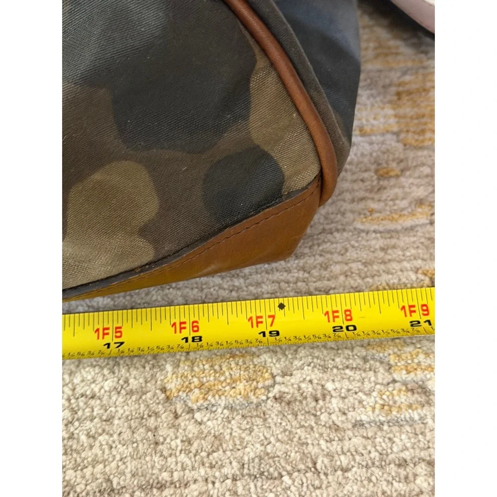 Tom Beckbe Canvas Field Bag Leather Trim Weekend Travel Dufflebag